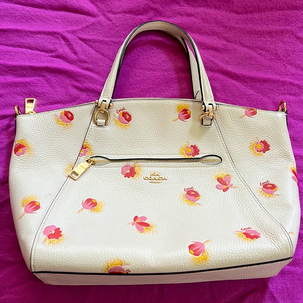 COACH Prairie Satchel With Pop Floral Print